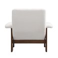 thumbnail image 3 of Newboti Furniture Modern Accent Chair with Ottoman, Mid Century Lounge Chair with footrest, Comfy Fabric Armchair Upholstered Set with Solid Wood Frame for Living Room 80752, 3 of 17