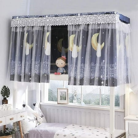 Rideaux de lit superposé pour dortoir couchette simple tissu