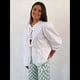 thumbnail image 5 of Blusa Peplum Y2K para Mujer, de Corta Abullonada, con Lazo, para Salir de Verano, Blusa Babydoll. L, 5 of 10