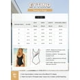 thumbnail image 6 of Eytino Womens Swimsuit Tummy Control Swimsuits Slimming Drawstring High Cut Bathing Suit Ribbed V Neck Swimwear, 6 of 6