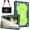 Navy/Green, variant on Fesign Case for DIALN X8 Ultra Tablet 8 Inch/Maxsip Telecom X8 Ultra Case Hybrid Shockproof Case Built in Kickstand for DIALN X8 Ultra/Maxsip Telecom X8 Ultra 8 Inch Tablets (Black/Black)