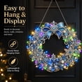 thumbnail image 6 of Wreath Christmas Pearl Diamond Painting Pendant Kits with LED String Lights,DIY Acrylic Christmas Diamond Art Hanging Kit for Adults,Christmas Ornaments for Home Party Wall Decor and Gift, 6 of 7