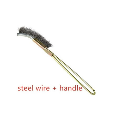

BAMILL Mini Wire Brush Brass Nylon & Steel Brushes Rust Remover Cleaning Polish Grinder