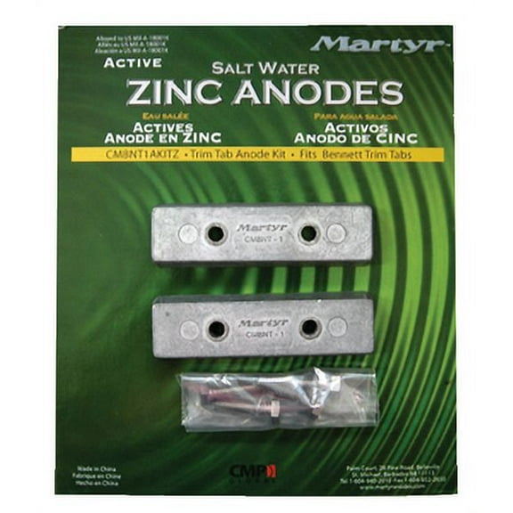 Martyr Anode Bennett Trim Tab Kit 2/CD CMBNT1AKITZ