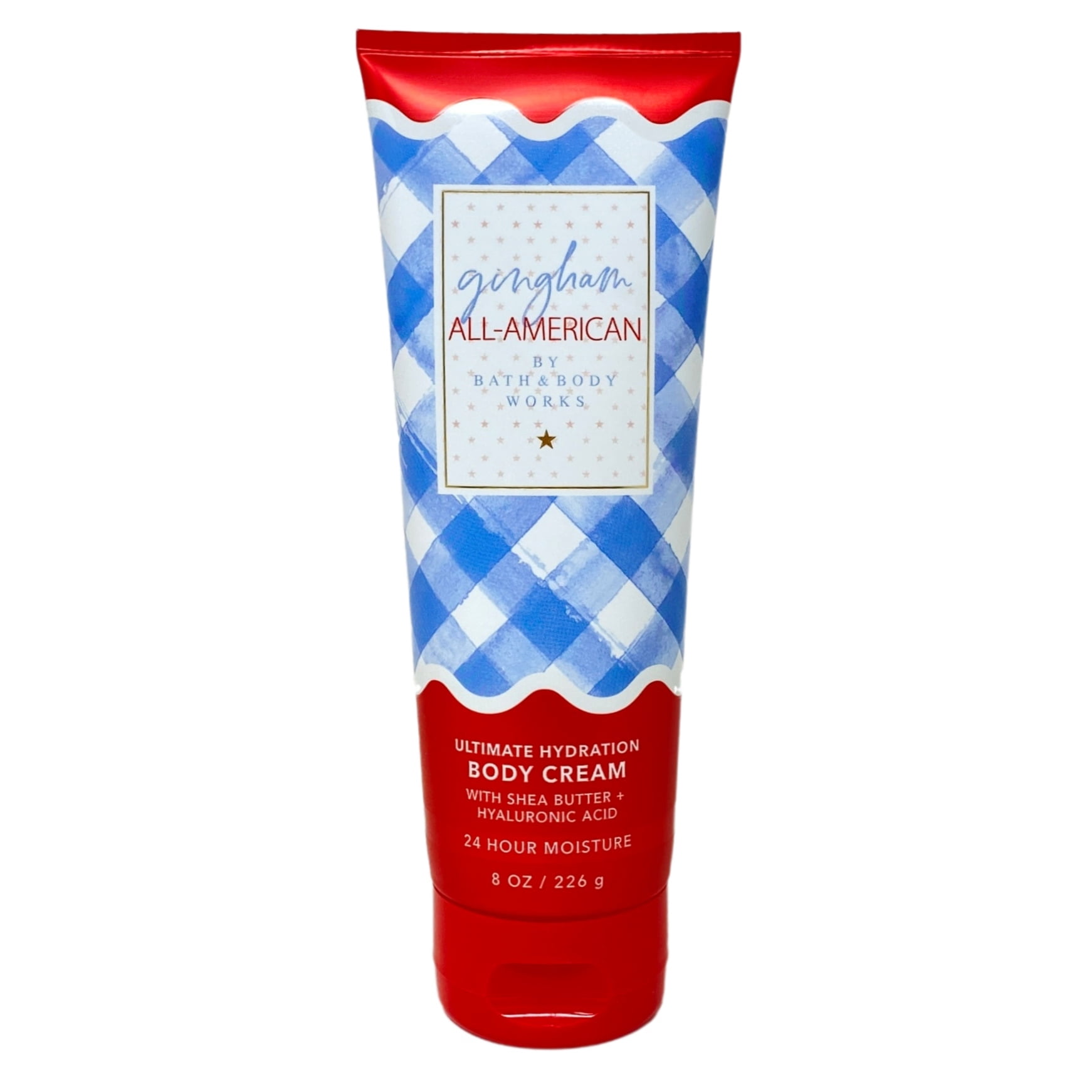 Bath & Body Works Gingham All-American Ultimate Hydration Body Cream, Body Wash and Daily Nourishing Body Lotion with a Creamy Rose Bar Soap