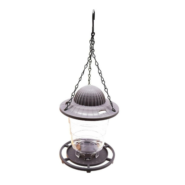 Alimentador de pájaros salvajes Zulema alimentador de colibrí con gancho colgante techo gris