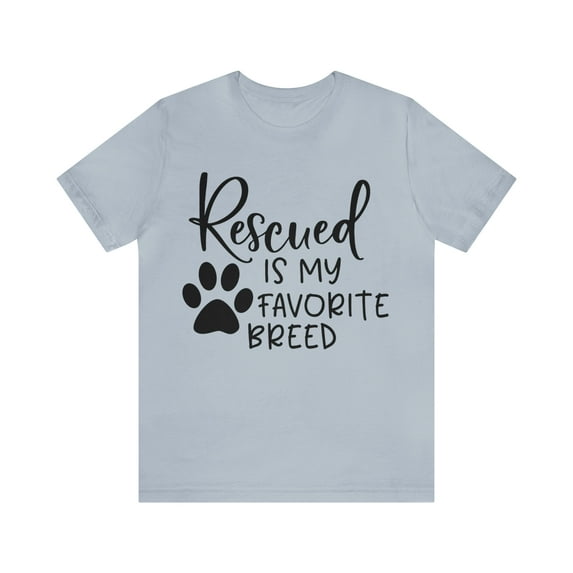 Women's Dog Rescue Shirt Who Rescued Who T-Shirt Dog Rescue Gift