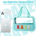 thumbnail image 2 of Hair Bag BuyCard, parche con letras de chenilla, PVC transparente y nailon, verde, 2 of 6