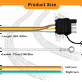 thumbnail image 3 of 22FT 4 Pin 5 Wire Trailer Wiring Harness,Trailer Light Kit 5 Wire 4 Pin Harness Trailer Connector Wire Plug for RV Boat, 3 of 6