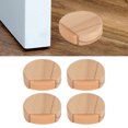 thumbnail image 1 of Juego De Tope De Puerta De Madera, Fácil Instalación, Evita Resbalones, Resistente A Colisiones, Soporte De Tope De Puerta Redondo, Adecuado Para Puertas Interiores Y Exteriores, 1 of 7