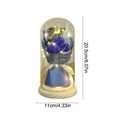 thumbnail image 3 of Fasiaou Mothers Day Mom Gifts: LED Galaxy Glass Flower Forever Rose in Glass Dome, Light Up Preserved Roses for Women, Mothers Day Birthday Gifts and Valentines Day Presents for Her,Dark Blue, 3 of 6
