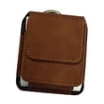 thumbnail image 2 of Funda para teléfono con cinturón y ranura para cinturón, bolsa de cintura compacta y protectora para escalada, exploración diaria, mochilerismo marrón claro, 2 of 8