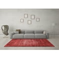thumbnail image 3 of Ahgly Company Indoor Square Oriental Red Industrial Area Rugs, 5' Square, 3 of 4
