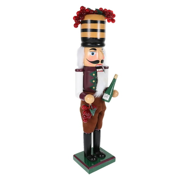 Niceauty Festive Xmas Nutcracker Statue Wood Ornament for Home Holiday Decoration