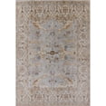 thumbnail image 1 of Ahgly Company Machine Washable Indoor Rectangle Industrial Modern Silver Pink Area Rugs, 2' x 5', 1 of 7