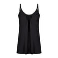 thumbnail image 5 of Women's Push Up Padded Camisole Tank Top Solid Color Round Neck Loose Fit Comfortable Stretch Summer Casual Wear | CSEONE,Black L, 5 of 9