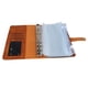 thumbnail image 2 of Carpeta económica A6 con múltiples bolsillos, anillos de acero inoxidable, cubierta de cuero PU, carpeta de cartera para oficina, escuela, negocios, marrón, 2 of 12