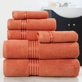 thumbnail image 5 of Lavish Home 100% Egyptian Cotton Hotel 6 Piece Towel Set - Light Blue, 5 of 9
