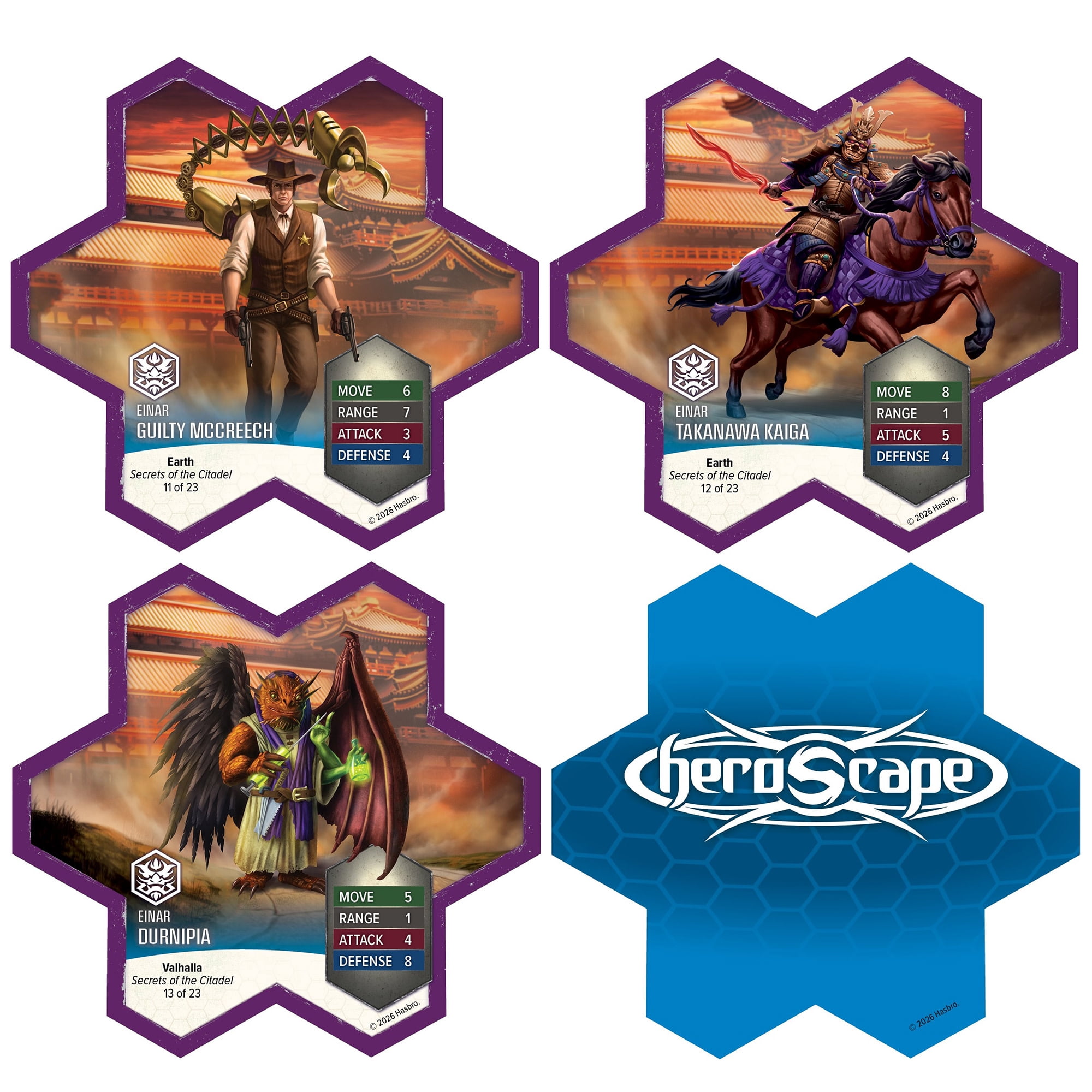 Renegade Games: Heroscape: Crooked Crew of the Clockwork Combine Army Expansion - 3 Miniatures, 3 Army Cards, Treasure Glyph, Secrets of the Citadel
