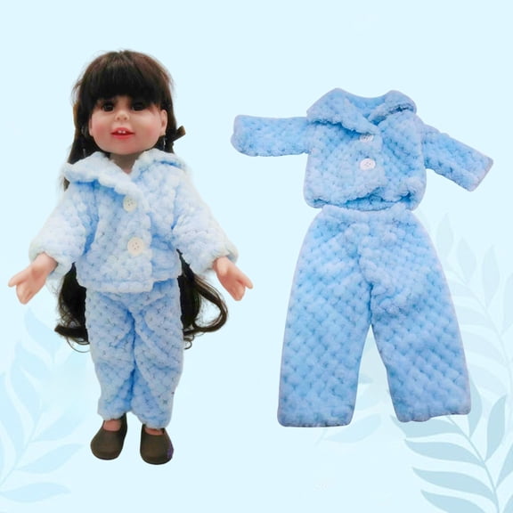 Clearance! Reborn Baby Doll Clothes, 18 Inch Reborn Baby Doll Outfit Set, 2-Piece Long Sleeve Jacket and Long Pants, Baby Doll Dress Up Accessories, Christmas Stocking Stuffer Birthday Gift for Girls