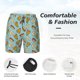thumbnail image 3 of Balery Hot Dog Pizza Bañador para hombre, shorts de playa de secado rápido con entrepierna y forro de compresión-X-Large, 3 of 6