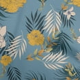 thumbnail image 1 of oneOone Cotton Poplin Dusty Blue Fabric Florals Craft Projects Decor Fabric Printed By The Yard 56 Inch Wide, 1 of 6