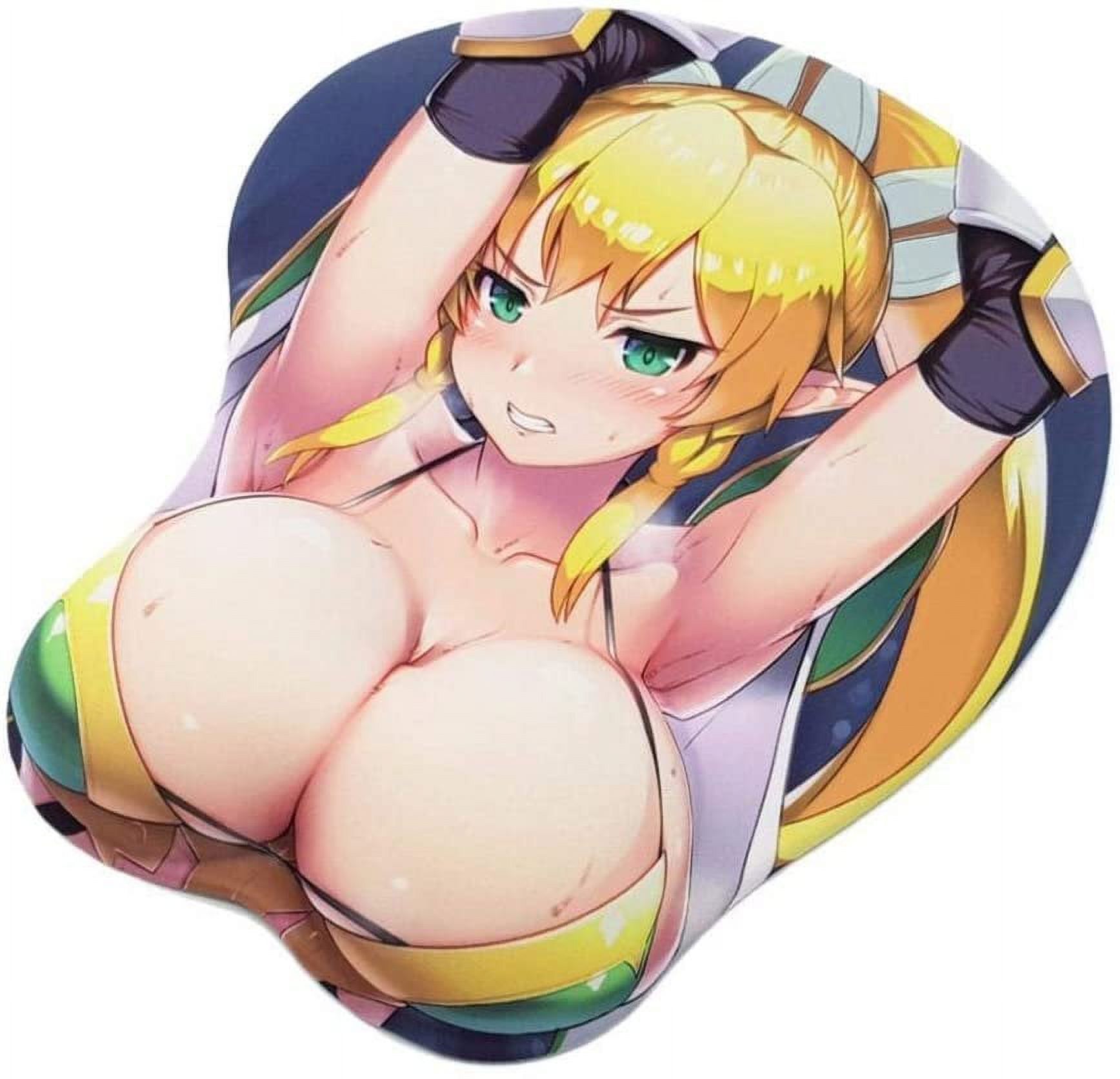 Swords Online Leaf Girl Anime Oppai Soft Ergonomic Mouse Pad w/ 3D Wrist Support - image 4 of 5