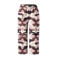 thumbnail image 6 of CFLVAEK Camo Capris for Women Plus Size Cargo Pants with Pockets Loose Fit Wide Leg Hiking Outdoor Cropped Pants Casual Elastic High Waisted Workout Pant Pink M, 6 of 8
