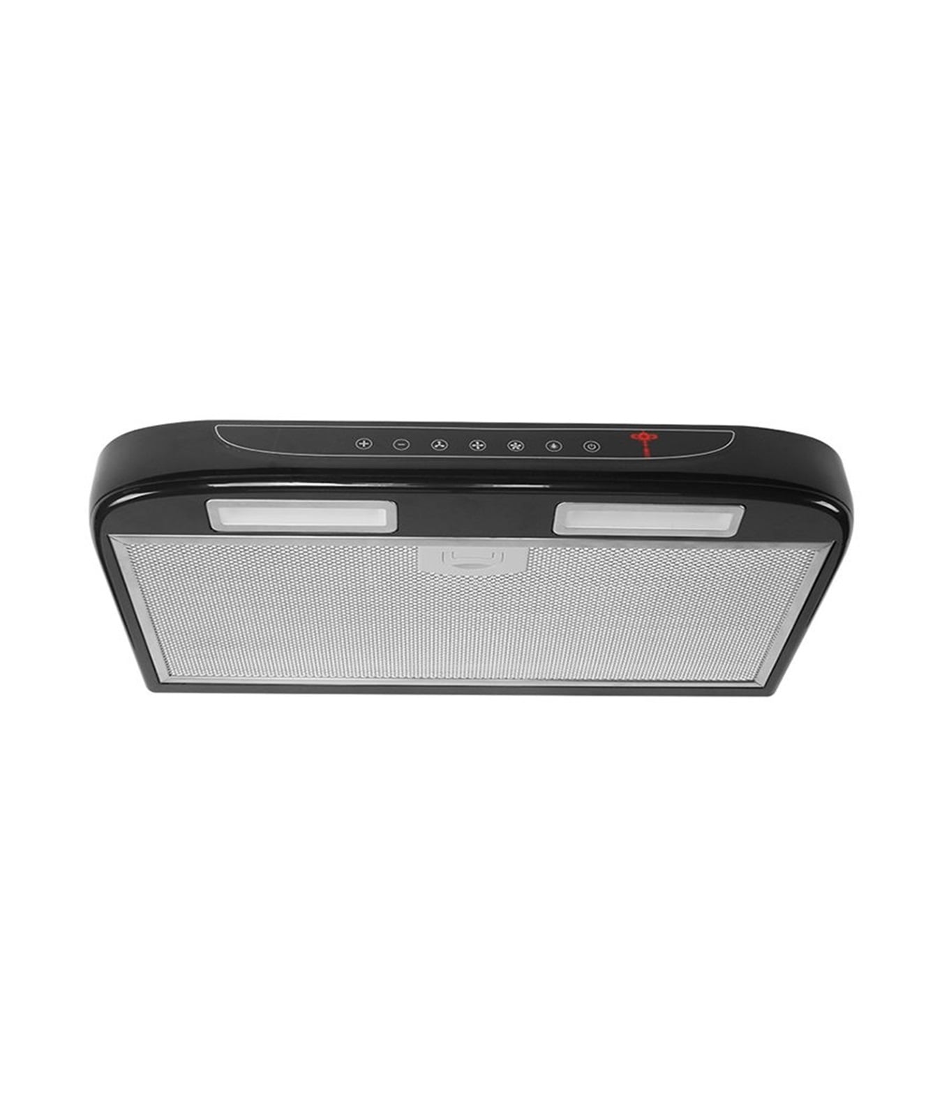 RV Caravan Accessories Vehicle Mounted Range Hood Black With LED Light Stainless Steel Mesh For Motorhom Camper ,Effortless Installation