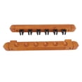 thumbnail image 1 of Wall Mounted Pool Cue Rack, Easy Install 6 Hole Wooden Billiard Cue Rack Space Saving  for Home, 1 of 8