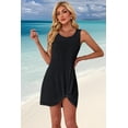 thumbnail image 2 of Vestido de bikini sin mangas con estampado de halitre, color negro, talla 2XL, 2 of 6