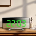thumbnail image 1 of YAOMOBB Eye-catching LED Numerals Clock LED Digital Alarm Clock with Curved Screen Sleek Design 24H Snooze Clock for Home Bedroom, 1 of 7