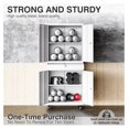 thumbnail image 7 of White Metal Storage Cabinet with Wheels and Drawer,Rolling Garage Cabinet with Locking Doors and Adjustable Shelves,73" Mobile Tall Large Metal Cabinets for Home,Office,Garage,Shop, 7 of 7