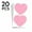 Pink, variant on 20 Pcs Large Red Heart Stickers (3.7 x 3.9 Inch) for Kids – Big Adhesive Name Labels for Preschool, Classroom, DIY Crafts & Parties