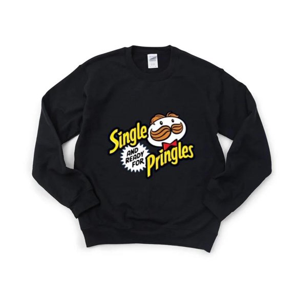 Funny Meme Single Pringles Snack Chips Food Joke Potato Sweatshirt, for men & women, up to size 5XL