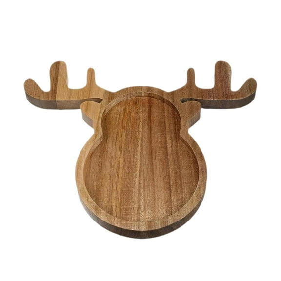 yotijay Christmas Dinner Plate Dessert Plates Decorative Festive Fruit Veggie Trays Food Christmas Elk