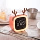 thumbnail image 5 of Reloj Despertador para , Luces Nocturnas para , Reloj de Noche para Niñas, , Dormitorio para , Calendario de Temperatura, oreja Soledad Despertador digital, 5 of 10