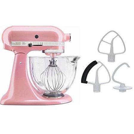 - KitchenAid 5-Quart Stand Mixer Glass Bowl Guava Pink