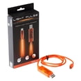 thumbnail image 7 of Micro Usb Charging Cable Electroluminscent Micro USB Cable Charging & Data Sync Light Up LED Visual Cable Cord Orange for Android Cell Phone Samsung LG HTC Nokia Motorola OnePlus Smartphone Tab Tablet, 7 of 7