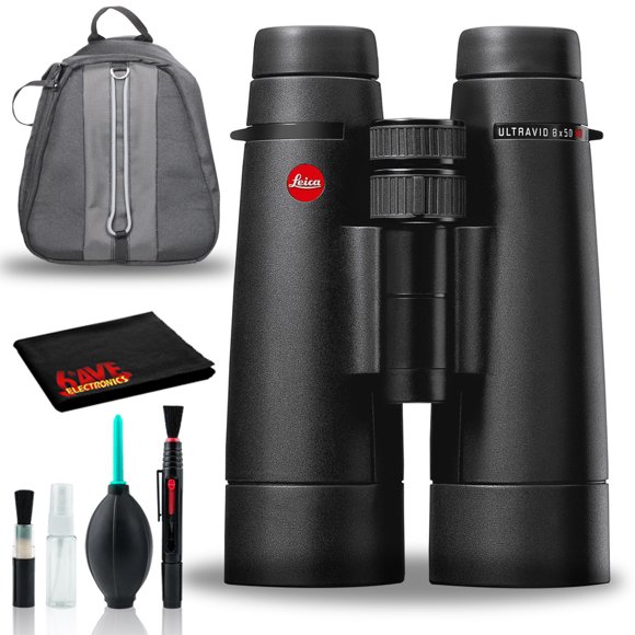 Leica 8 x 50 Ultravid HD-Plus Binocular with Cleaning Kit and Padded Backpack