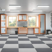 FlooringInc Nitro Flex Protective Garage Flooring Tiles, 20.5x20.5, Single Tile, 2.92 Sqft, Smooth Pattern, Terracotta