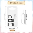 thumbnail image 2 of 10 Pack Sim Card Adapter Kit, Sim Adapter 4 in 1 Micro Sim Card Adapter Standard Converter Kit with Sim Card Removal Tool and Steel Sim Tray for Smartphone Devices, 2 of 6