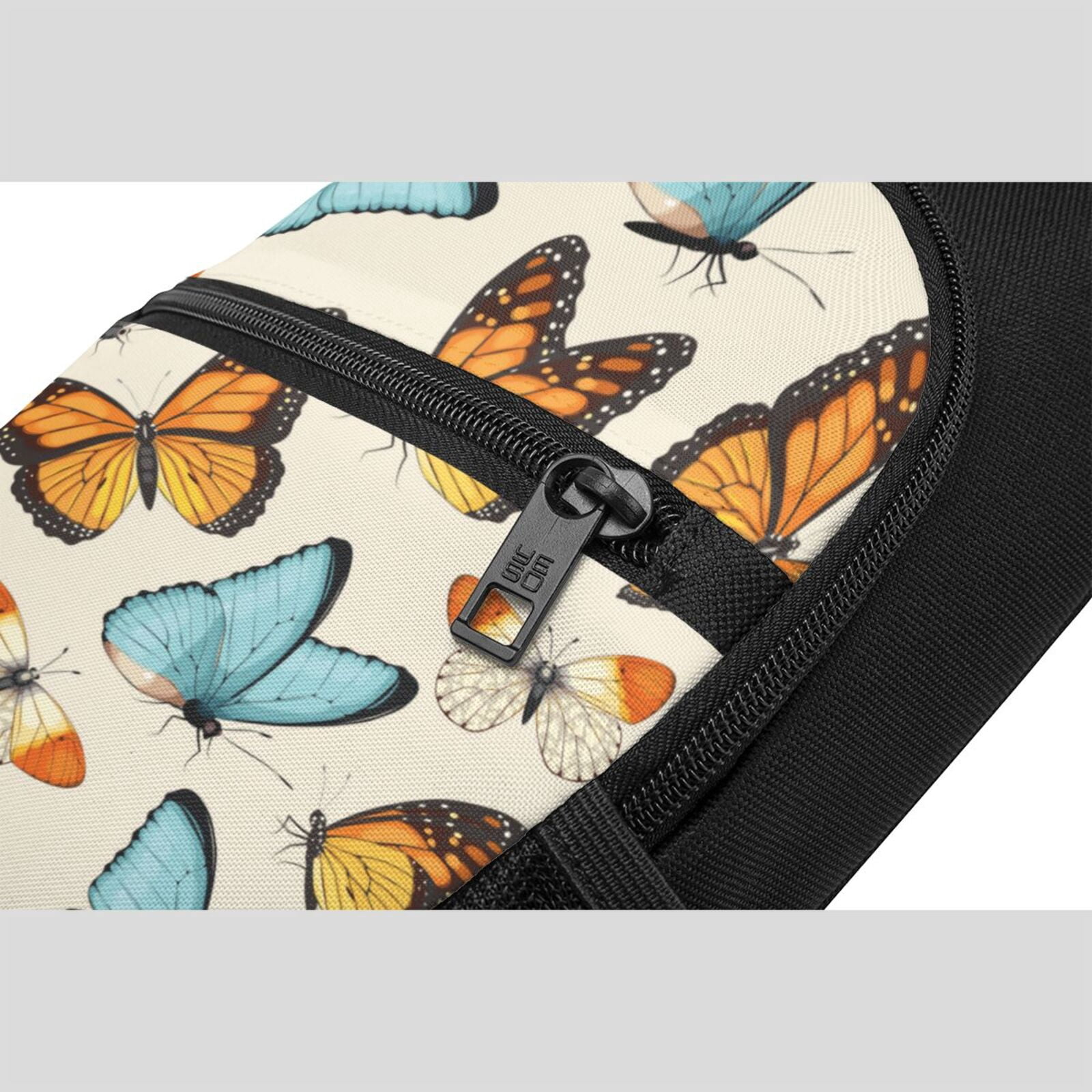 Xecao's Butterflies Print Sling Bag: A Versatile Chest, Shoulder, and Crossbody Backpack for Casual Days Out, Perfect for Both Men and Women