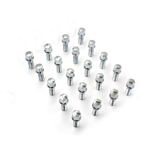 Coyote Wheel Accessories Écrou 84K549-24 Kit de 5 Écrou; Taille de Filetage 12 Millimètres x 1,25; Conique à 60 Degrés; Gland Extra Long; Tige de 0,93 Pouce; Longueur Totale de 1,93 Pouce; Taille Hexagonale de 17 Millimètres