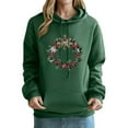 thumbnail image 1 of Birdeem Hauts Dénudés pour Femmes, Sweat à Capuche Imprimé à Manches Longues, Tenue d'Entraînement, 1 of 6