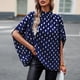 thumbnail image 4 of Camisetas informales para mujer jersey blusas sueltas blusa de lunares camisetas para mujer, 4 of 8