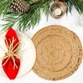 thumbnail image 4 of Jute PlacematColor: NaturalSize: 12" RoundSet of 2, 4 of 9