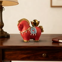 Fortune Horse Statue Resin Home Decoration Sculpture With Wealth And Luck Symbolism For Living Room And Office