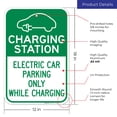 thumbnail image 3 of Charging Station Electric Car Parking Only While Charging With Graphic Sign,, 3 of 8