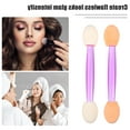 thumbnail image 5 of Unique Bargains 50PCS Dual Side Eye Shadow Brushes Sponge Applicators Makeup Eyeshadow Brush Purple White with Container, 5 of 7